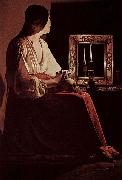 Georges de La Tour The Penitent Magdalene, Metropolitan USA oil painting artist